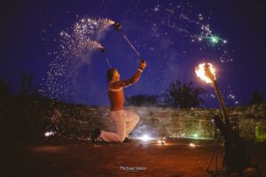 Jongleur de flammes mariage